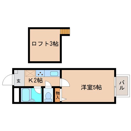 新清水駅 バス27分  三保ふれあい広場下車：停歩10分 2階の物件間取画像